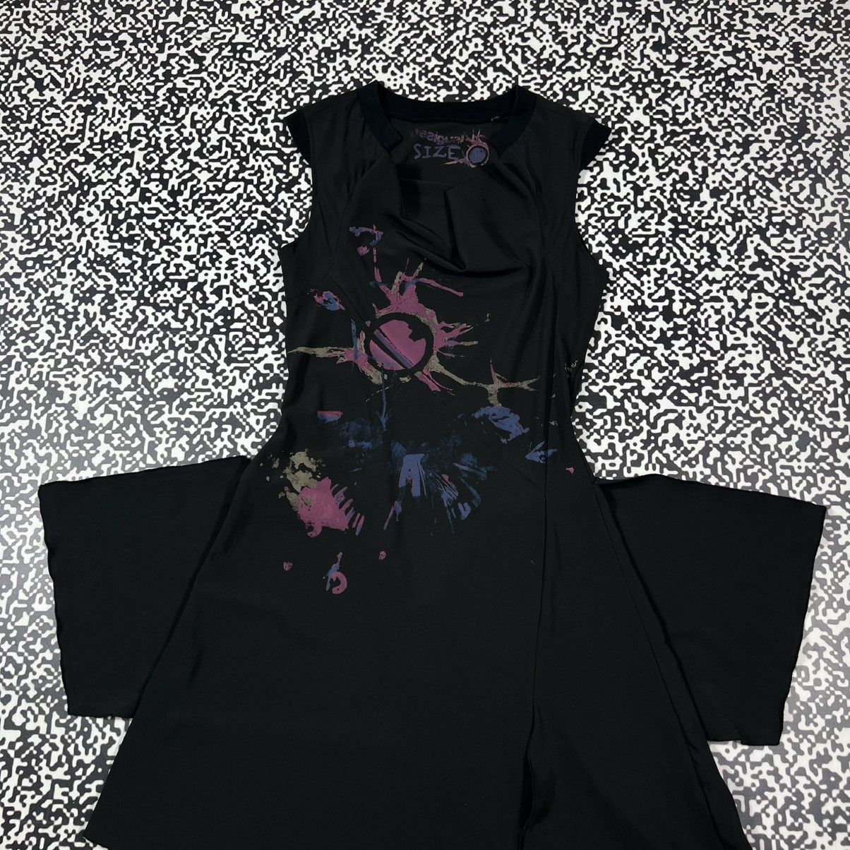 Desigual Vintage Y2K Desigual Painted Abstract Print Flared Dress Size M / US 6-8 / IT 42-44 - 12 Thumbnail