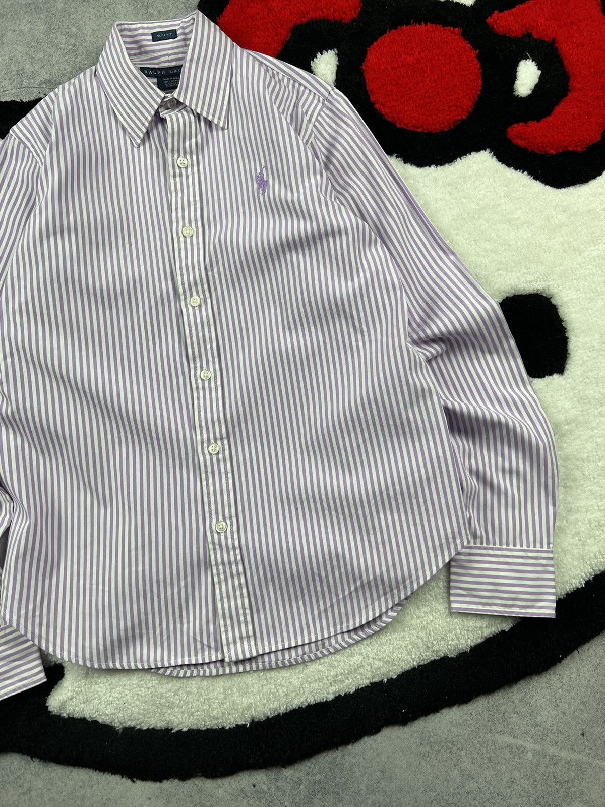 Ralph Lauren Vintage Polo Ralph Lauren Purple Distressed Women’s Shirt Size S / US 4 / IT 40 - 3 Thumbnail