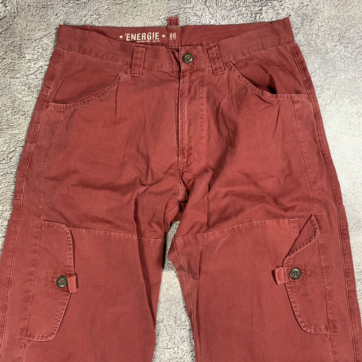 Energie VINTAGE CARGO PANTS FLARED HYBRID PARACHUTE SPRING JAPAN 90S Size US 34 / EU 50 - 4 Thumbnail
