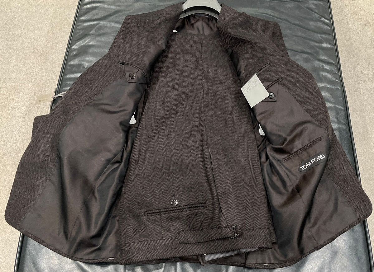 Tom Ford o1loc1c0125 2LYN01 Wool Blend Suit in Brown Size US M / EU 48-50 / 2 - 13 Thumbnail
