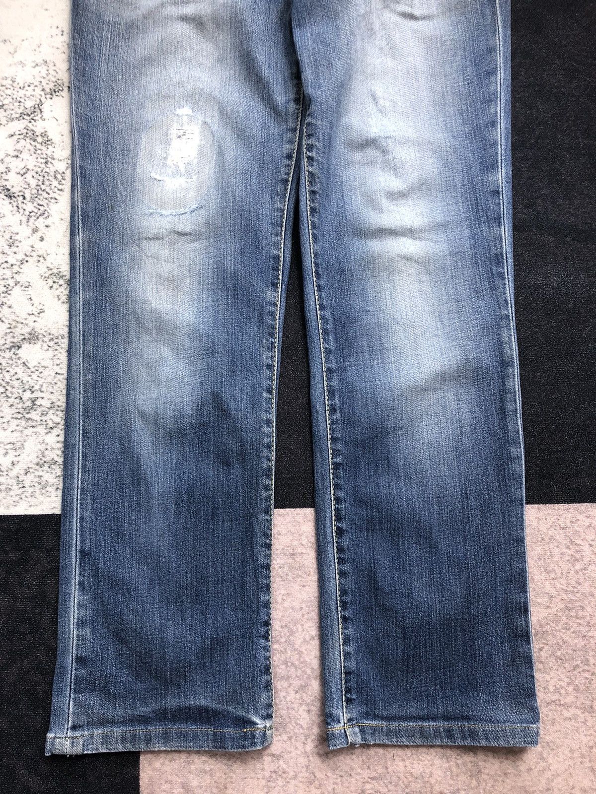 Edwin Vintage Japanese BlueTrip Edwin 503 Distressed Jeans Size US 34 / EU 50 - 6 Thumbnail