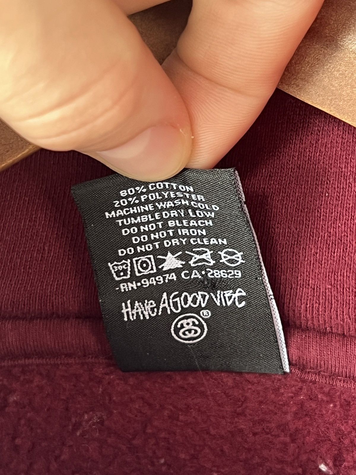 Stussy Stussy Hoodie Box Logo Red Grey Y2K Size US L / EU 52-54 / 3 - 12 Thumbnail