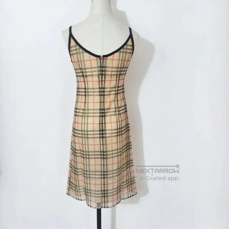 Burberry Burberry Summer Checked Khaki Dress. Size M / US 6-8 / IT 42-44 - 5 Thumbnail