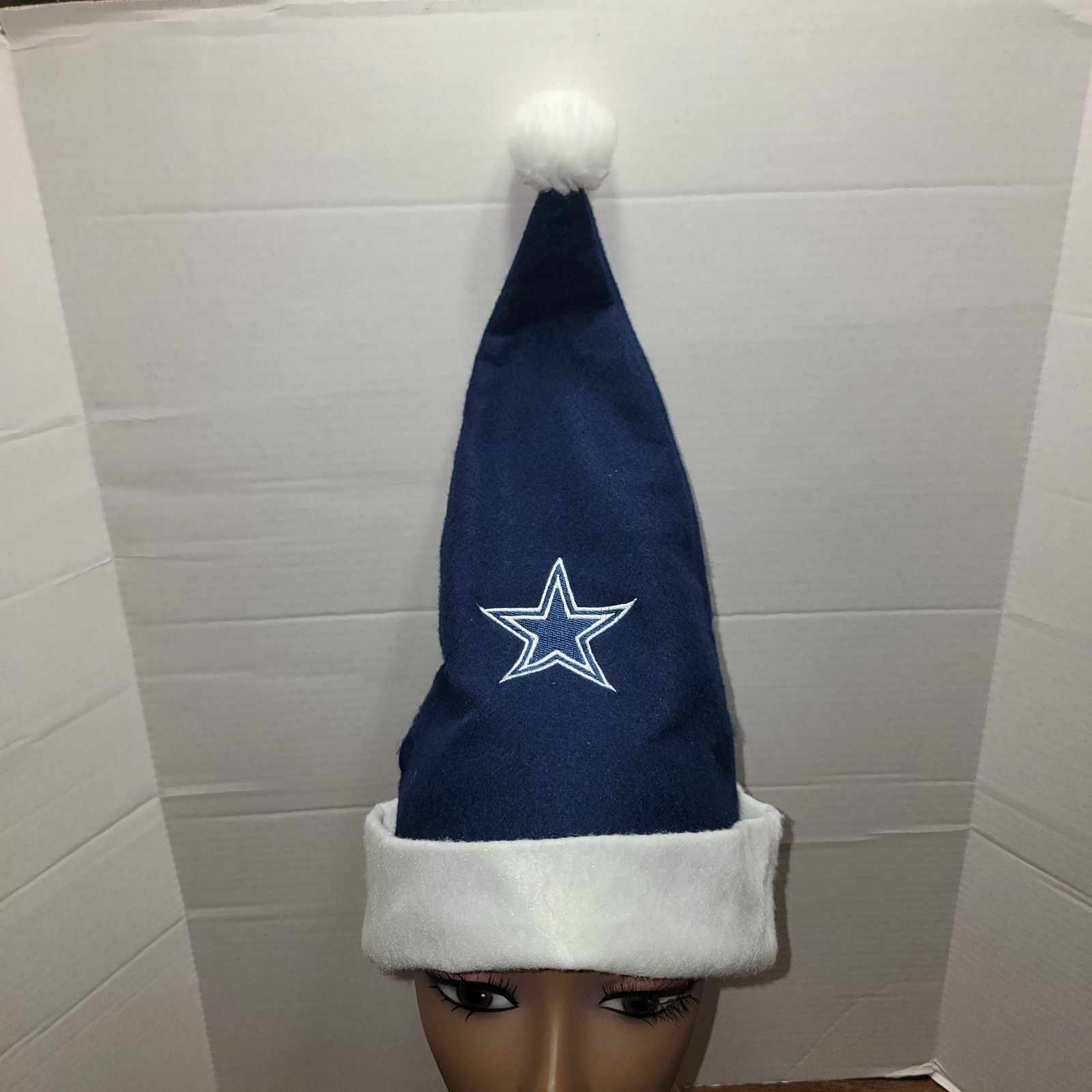 Other Dallas Cowboys Navy & White Santa Christmas Hat Size ONE SIZE - 4 Thumbnail