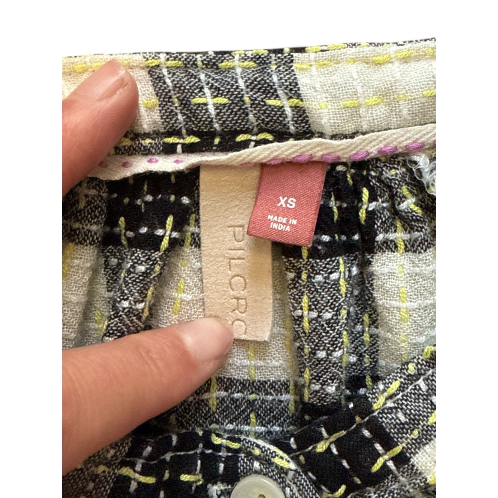 Anthropologie Anthropologie Pilcro Womens Size XS Plaid Buttondown Blouse Size XS / US 0-2 / IT 36-38 - 4 Thumbnail