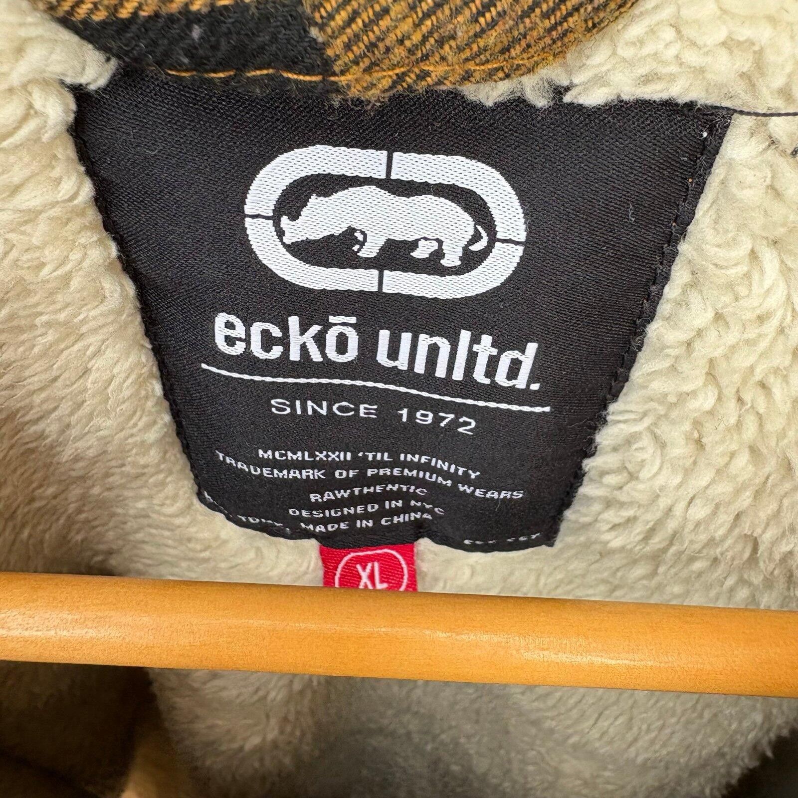 Ecko Unltd. Vintage ECKŌ UNLTD flannel hooded jacket Size US XL / EU 56 / 4 - 3 Thumbnail