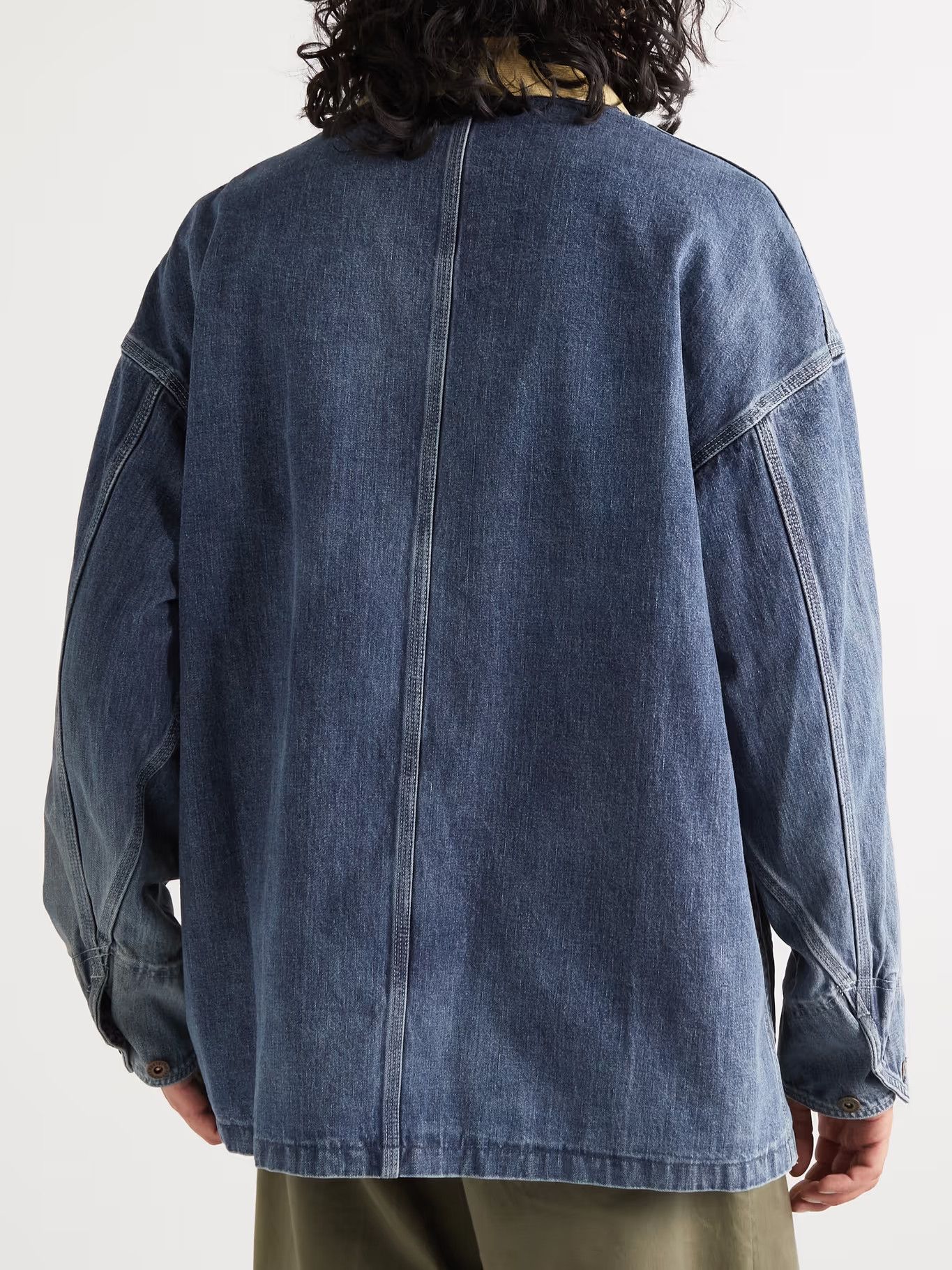 Visvim Social Sculpture Corduroy-Trimmed Denim Jacket Size US L / EU 52-54 / 3 - 5 Thumbnail