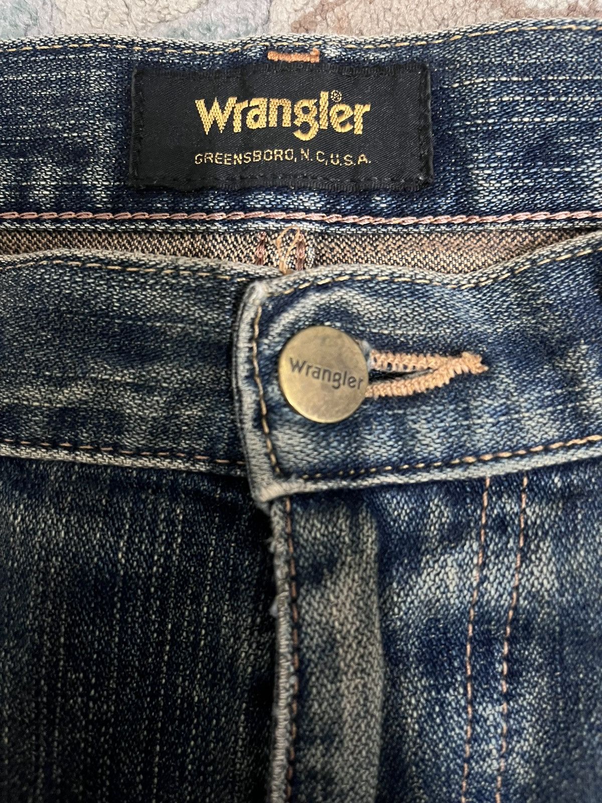 Vintage × Wrangler Vintage Wrangler Mudwsh Distressed Style Jeans Size US 32 / EU 48 - 15 Thumbnail