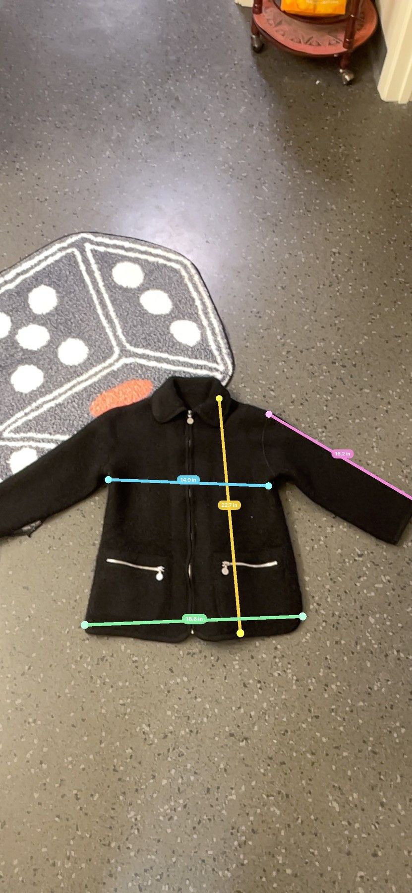 Japanese Brand Vintage Balenciaga Black Wool Coat with Pearl silver Size US S / EU 44-46 / 1 - 7 Thumbnail