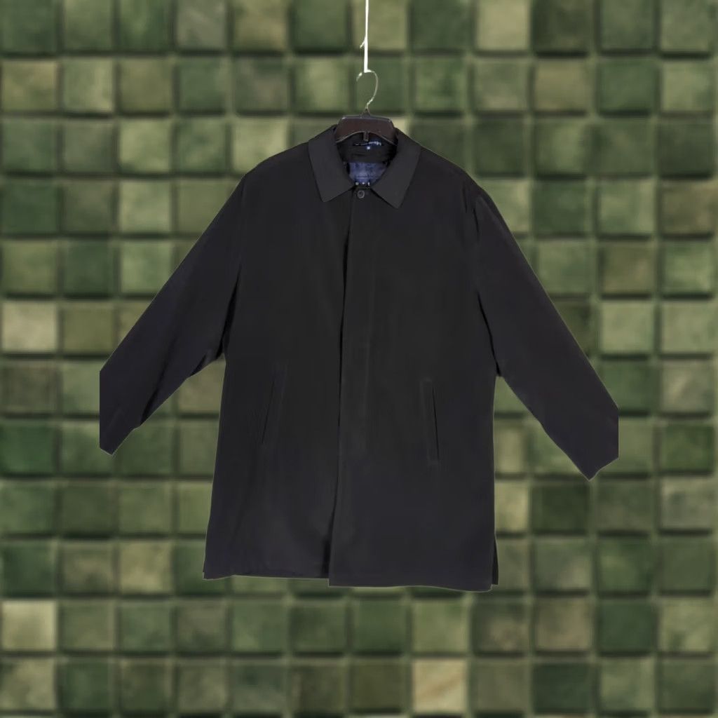 Ralph Lauren Lauren Ralph Lauren Mens M Single Breasted Lined Rain Coat Water Resistant Black Coat Mens Regular Modern Style Size US M / EU 48-50 / 2 - 1 Thumbnail