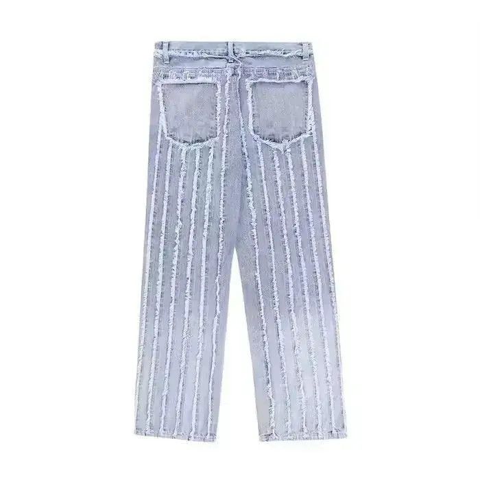 Japanese Brand Striped Baggy Jeans Size US 32 / EU 48 - 2 Thumbnail