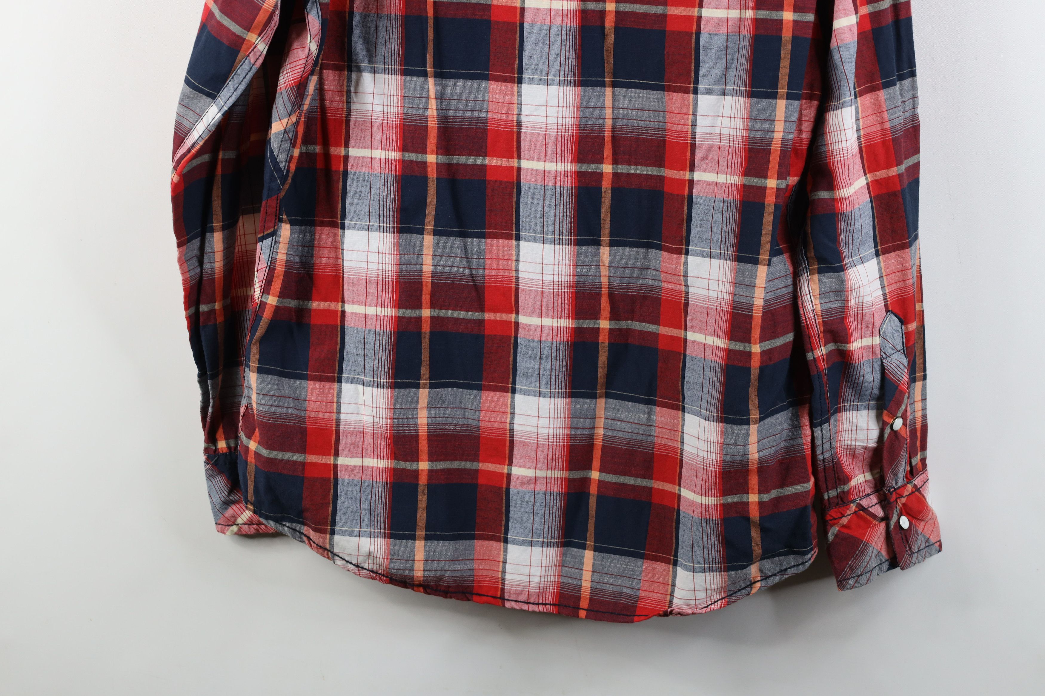Vintage Buckle BKE Stitch Western Snap Button Collared Shirt Plaid Size US M / EU 48-50 / 2 - 14 Thumbnail