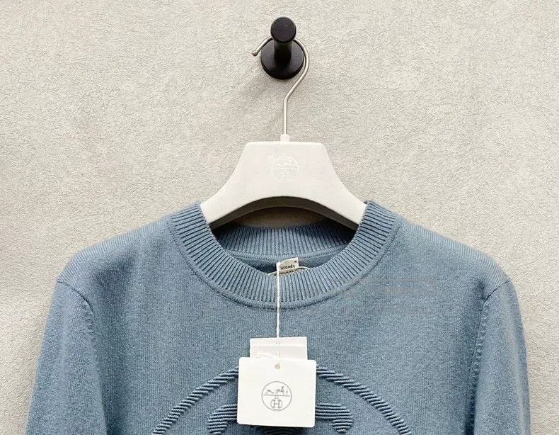 Hermes Hermes Blue knitted sweater Size XS / US 0-2 / IT 36-38 - 5 Thumbnail
