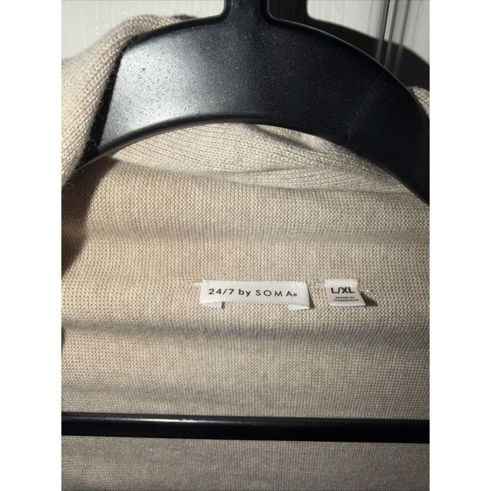 & Other Stories 24/7 by SOMA Women's Cardigan Tan L/Xl Long Sleeve Open Size XL / US 12-14 / IT 48-50 - 5 Thumbnail