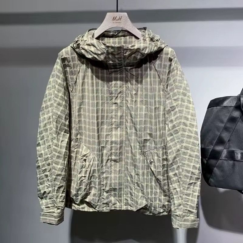 Other Streetwear Casual Hooded Folded Japanese Plaid Jacket Size US M / EU 48-50 / 2 - 5 Thumbnail