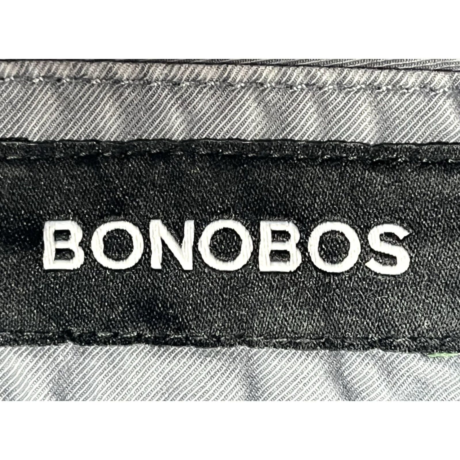 Bonobos Bonobos Classic Chino Shorts Men's 35 Gray 9" Inseam Casual Pocket Logo Flat Front Zip Belt Loops Regular Size 35 Cotton Knit Medium Wash Men Size US 35 - 7 Thumbnail