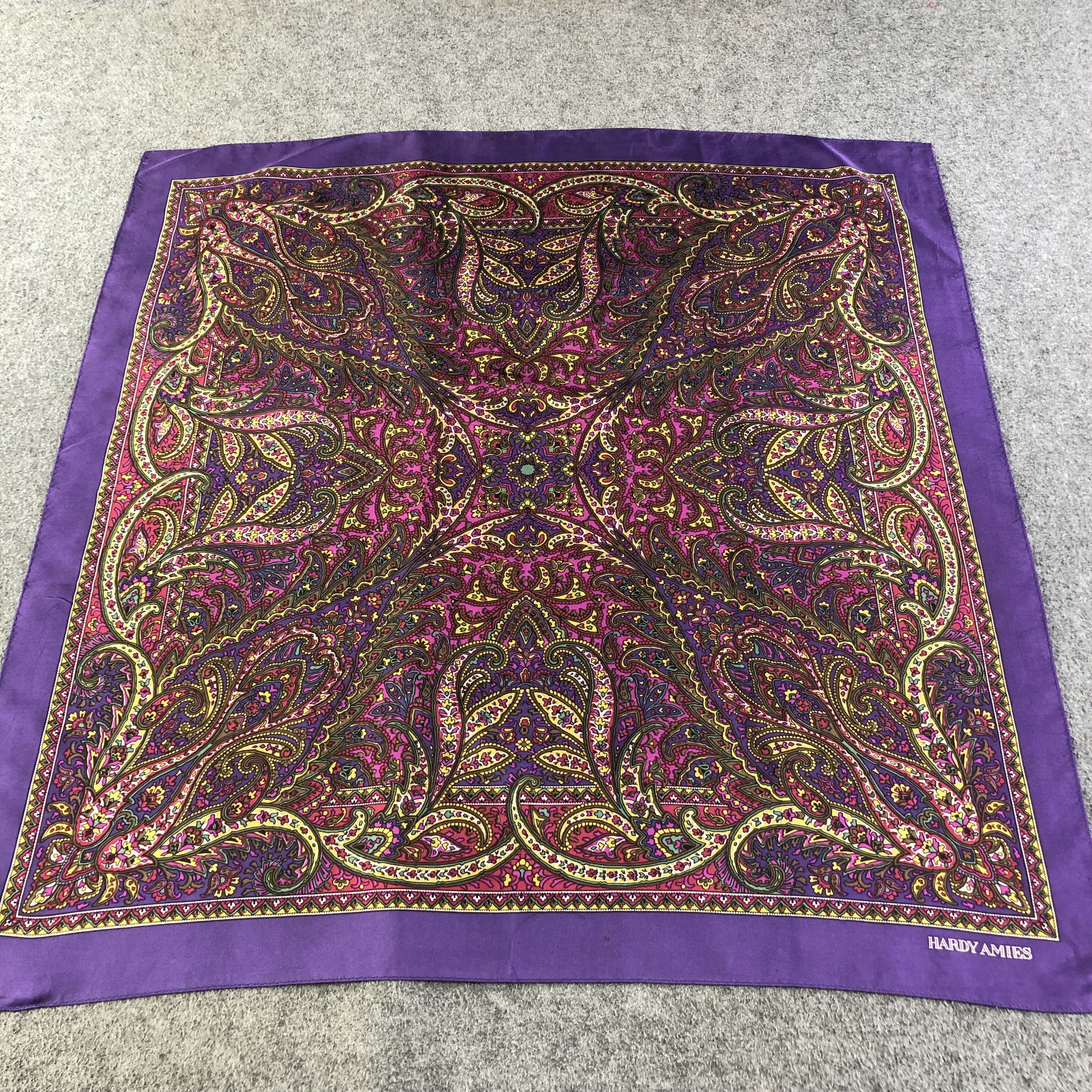 Hardy Amies Hardy Amies Paisley Silk Scarf M799 Size ONE SIZE - 1 Thumbnail