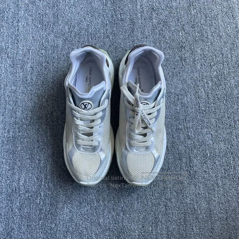 Louis Vuitton Louis Vuitton Run 55 logo lace-up low-top sneaker Size US 6 / EU 39 - 3 Thumbnail