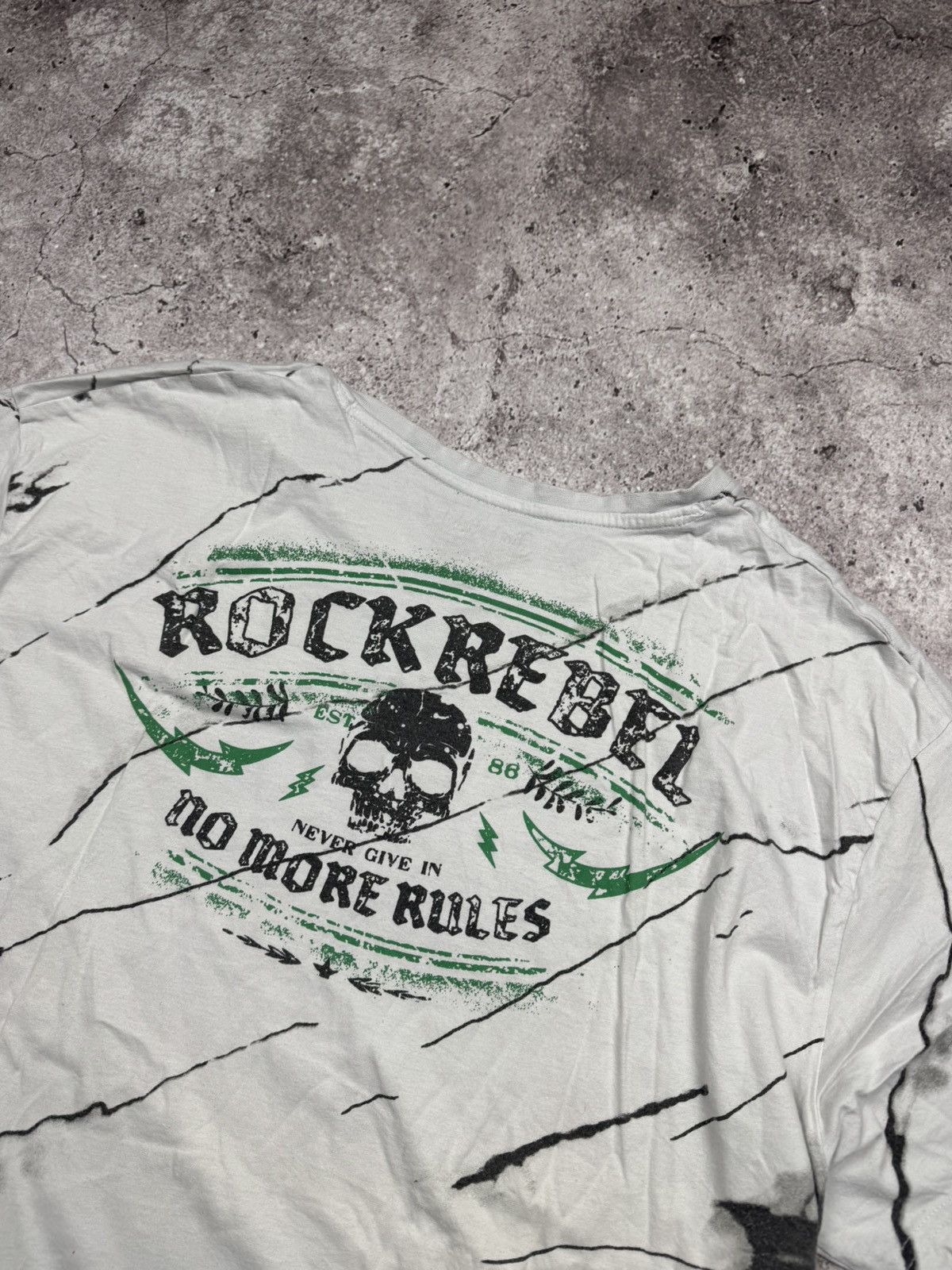 Affliction Vintage Affliction Style Rock Rebel Skull Y2K Band T Shirt Size US XXL / EU 58 / 5 - 6 Thumbnail