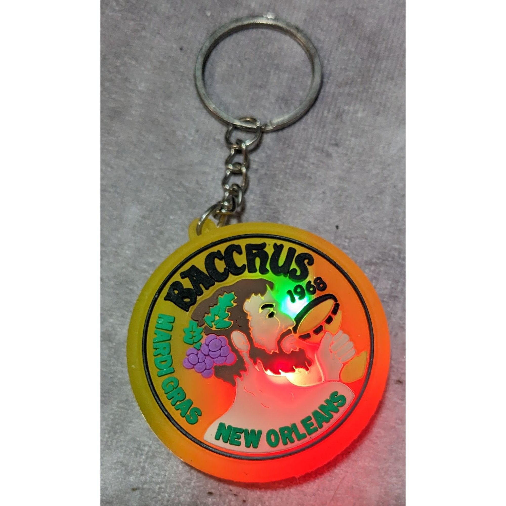 Other Bacchus Mardi Gras New Orleans Light Up Keychain Size ONE SIZE - 7 Thumbnail
