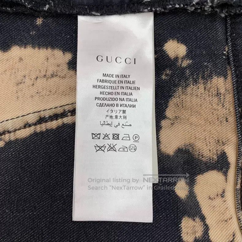 Gucci Gucci Size OS 23 colour-blocked ink tiger floral embroidery Size 42" / US 20 - 7 Thumbnail