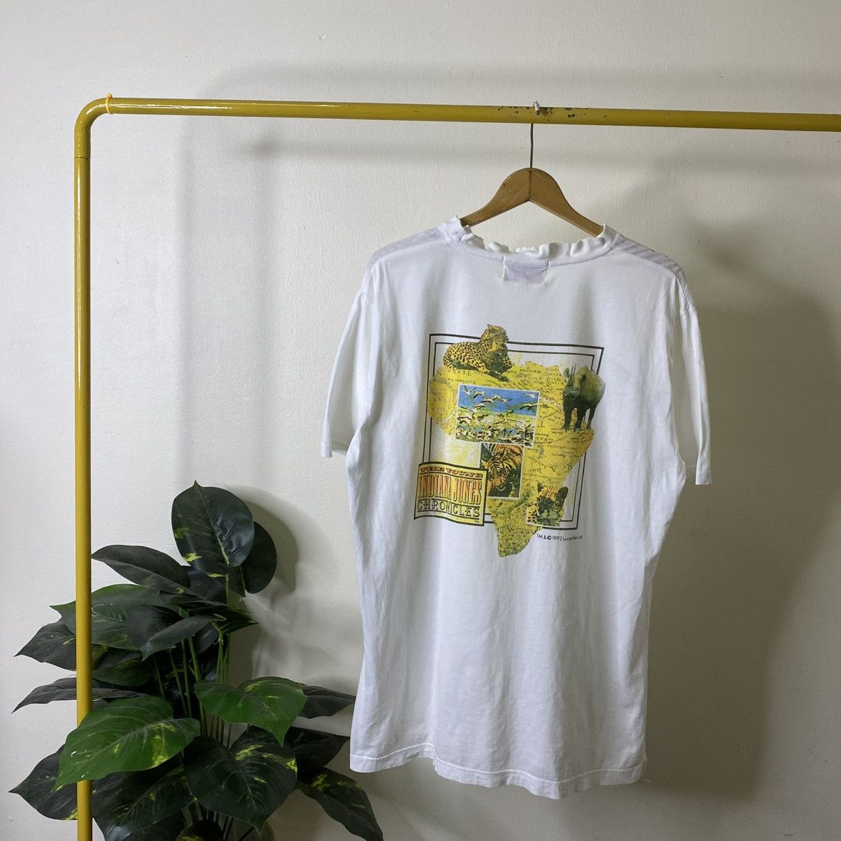 Vintage 1992 The Young Indiana Jones Chronicle Movie Promo T Shirt Size US XL / EU 56 / 4 - 1 Thumbnail