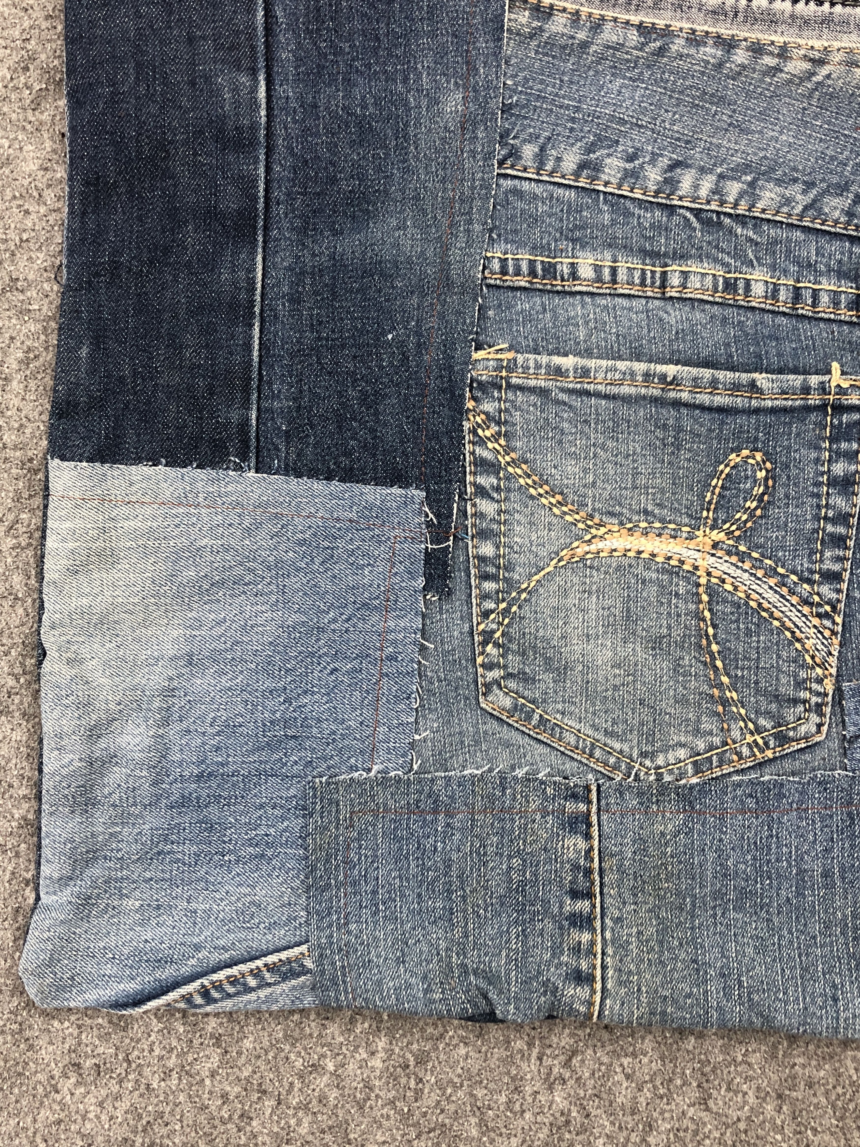 If Six Was Nine Vintage Unbranded Custom Jeans TotebaG BG0151 Size ONE SIZE - 3 Thumbnail