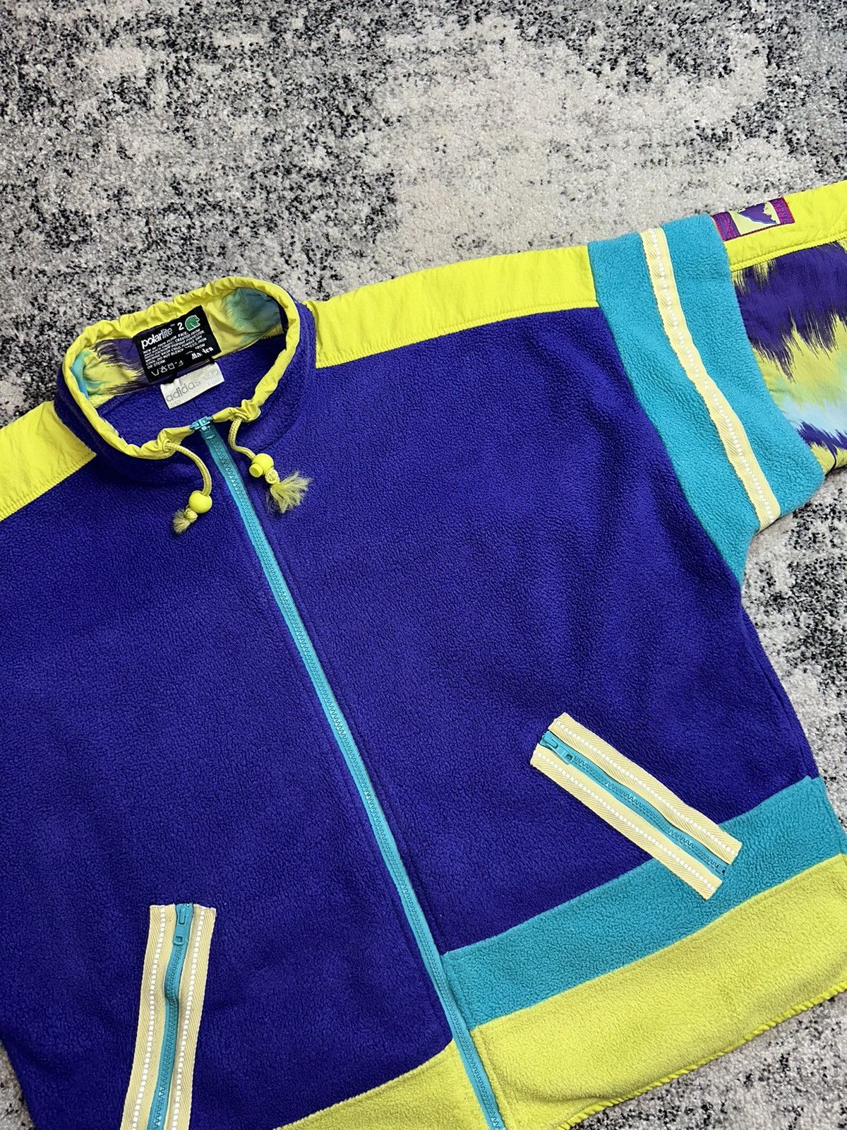 Adidas Vintage Adidas polarlite Trekking fleece Streetwear 90 rare Size US M / EU 48-50 / 2 - 3 Thumbnail