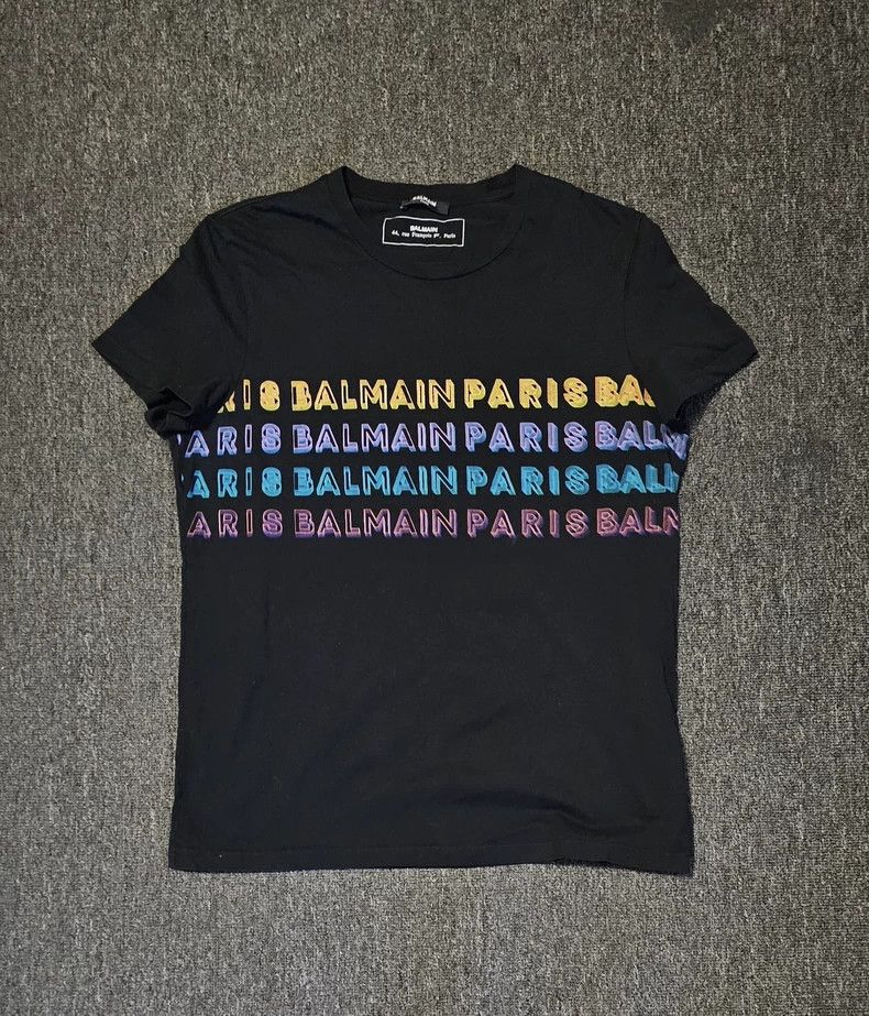 Balmain Balmain Paris Short Sleeve T-Shirt-yf Size US L / EU 52-54 / 3 - 1 Thumbnail