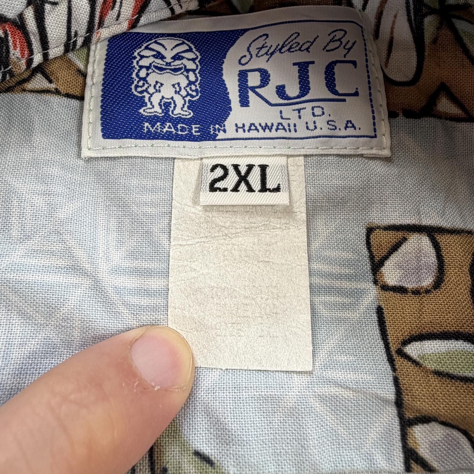 Other Vintage Hawaiian Shirt 2XL RJC Airplane Floral Button Up Size US XXL / EU 58 / 5 - 4 Thumbnail