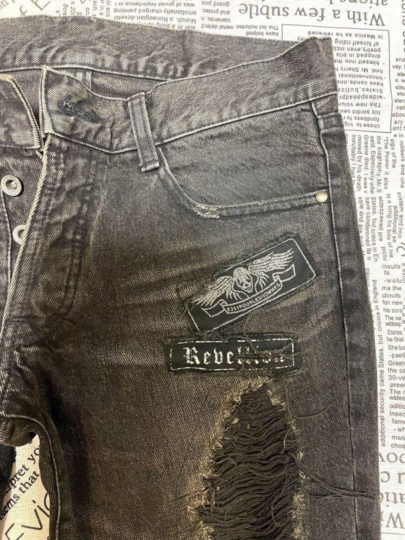 5351 POUR LES HOMMES 5351 Pour Les Hommes Flared Damage Denim Size US 32 / EU 48 - 2 Thumbnail
