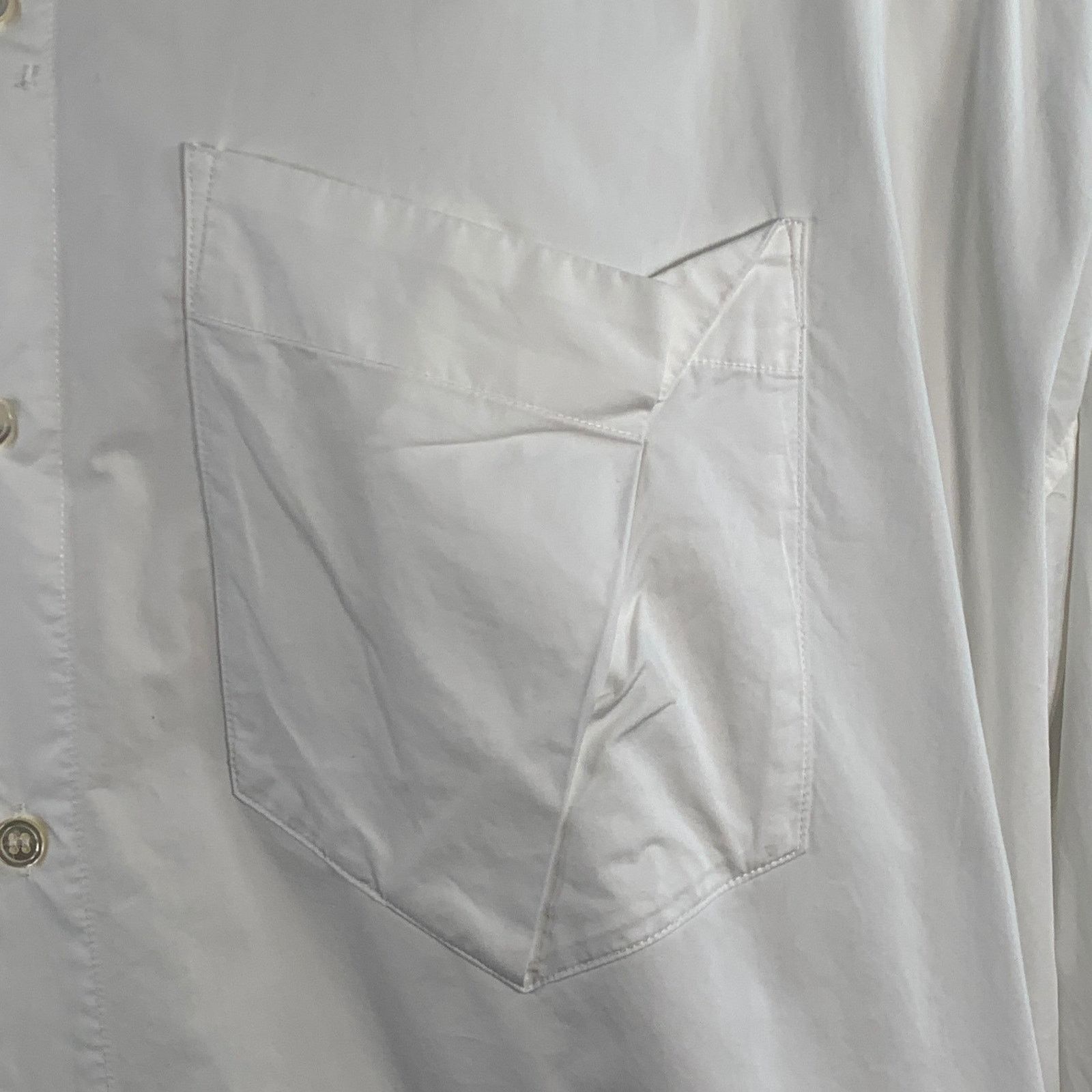 Other Size S White Cotton Oversized One Pocket Volume Shirt Size US S / EU 44-46 / 1 - 2 Thumbnail