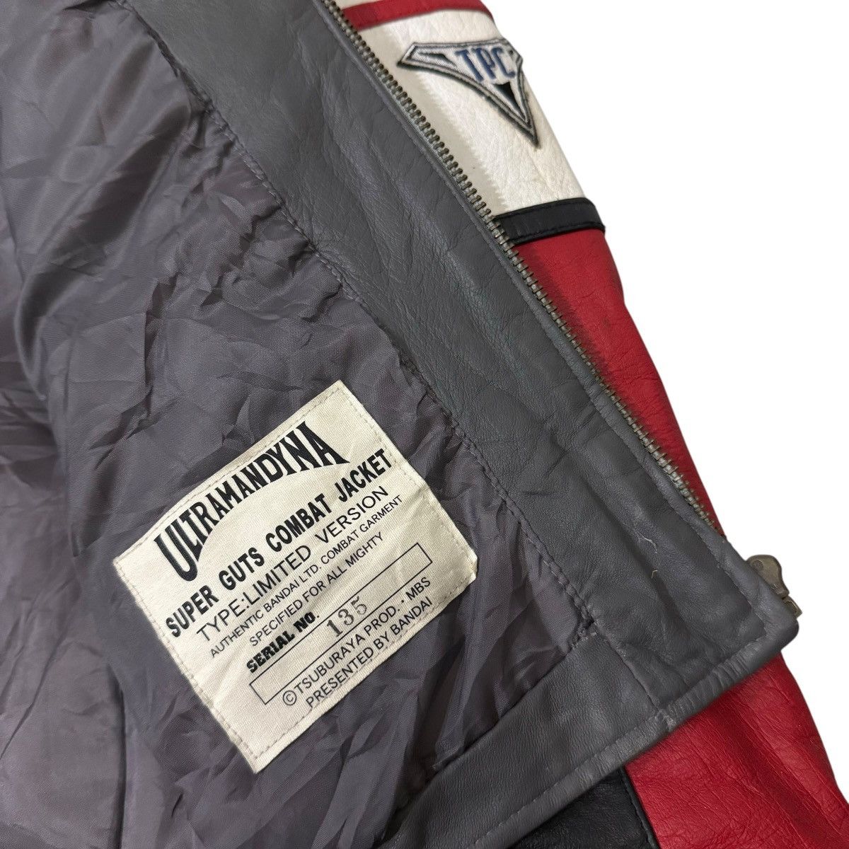 Japanese Brand Ultraman Dyna Bandai Type SG03 Combat Cowhide Leather Jacket Size US L / EU 52-54 / 3 - 22 Thumbnail