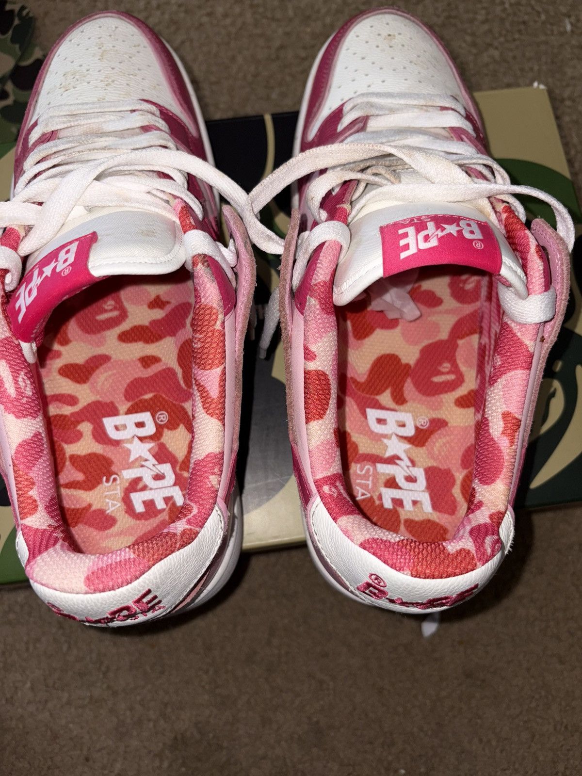 Bape Pink Sb Bapesta Size US 11 / EU 44 - 5 Thumbnail