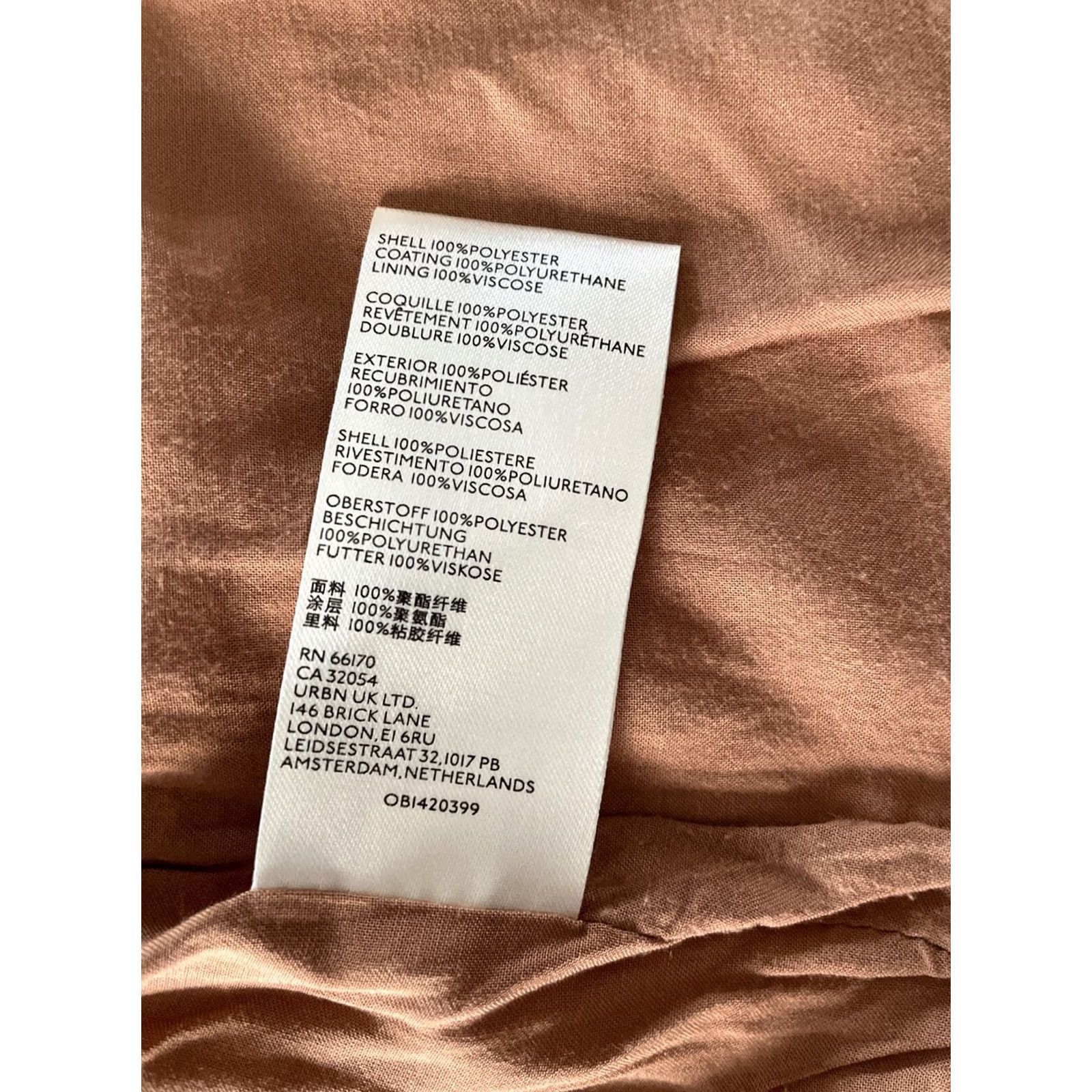 Free People VINTAGE Free People Maya Mod Vegan Faux Leather Mini Skirt Women Size 2 Tan Zip Up Wrap Size 26" / US 2 / IT 38 - 5 Thumbnail