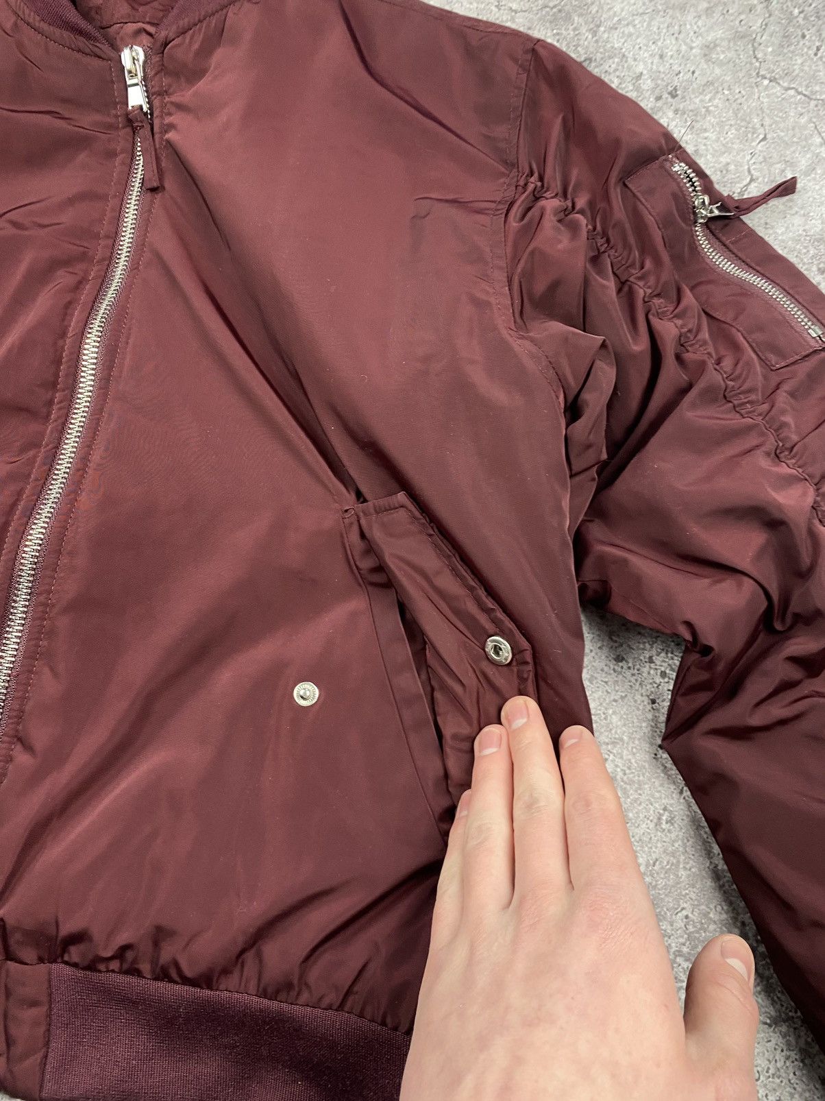 If Six Was Nine × Vintage Vintage Bomber Jacket Baggy Cropped Boxy Japanese Alpha Y2K Size US L / EU 52-54 / 3 - 6 Thumbnail