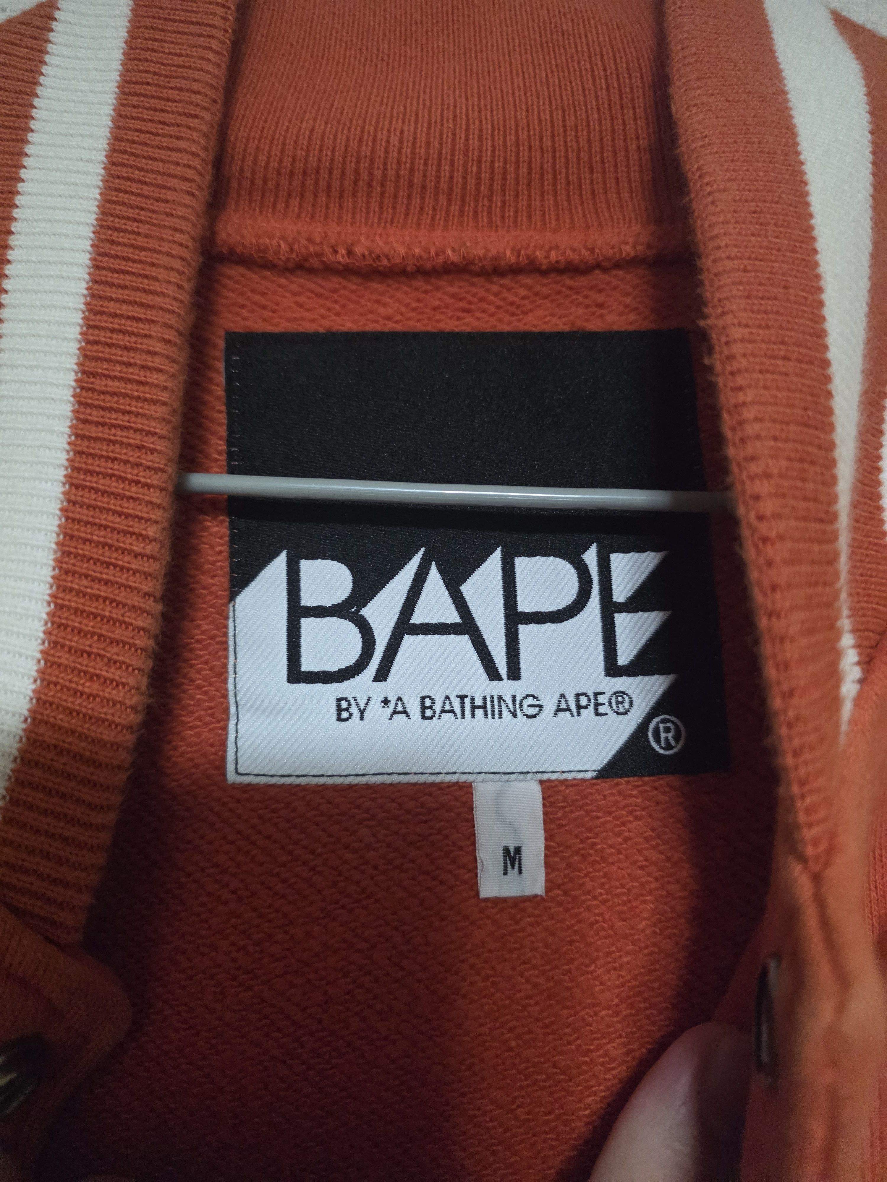 Bape BAPE OG Bapestar Varsity Jacket (Orange) - Rare Nigo Era Size US M / EU 48-50 / 2 - 5 Thumbnail