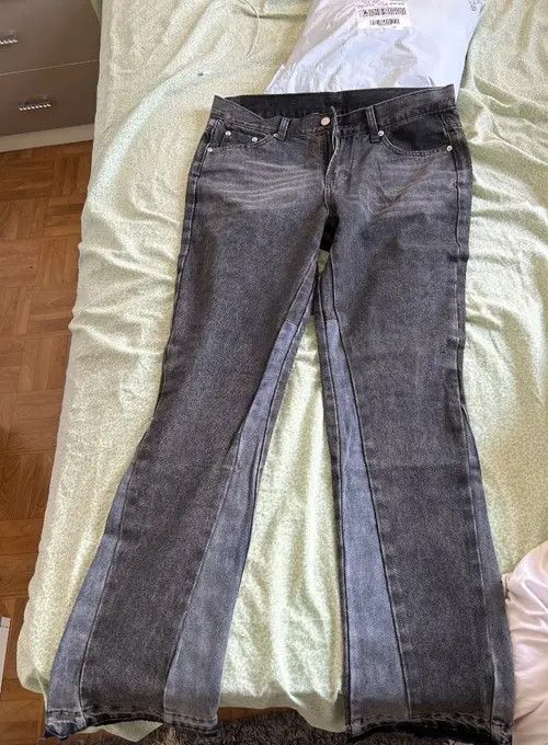 Designer × Japanese Brand Vintage Flare Jeans Size US 34 / EU 50 - 2 Thumbnail