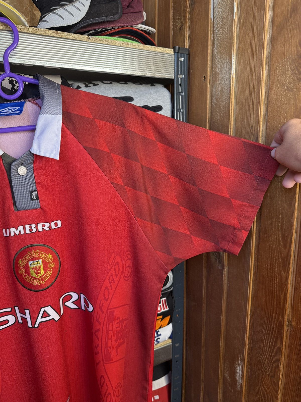 Umbro Vintage umbro Manchester United 1996 sharp jersey blockcore Size US M / EU 48-50 / 2 - 6 Thumbnail