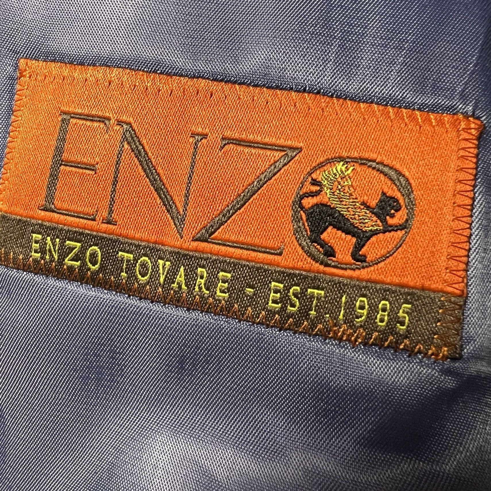 Vintage Enzo Tovare Blazer Mens 40S Gray Wool Jacket Size 40R - 7 Thumbnail