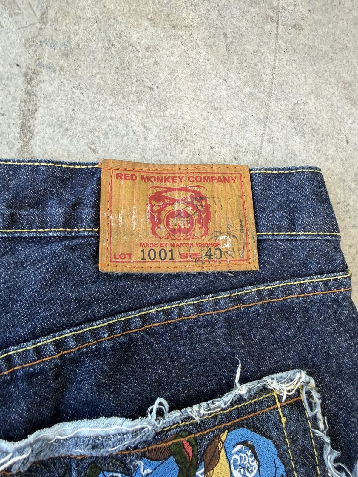Red Monkey Red Monkey Lot1001 Men’s Jeans Size US 40 / EU 56 - 5 Thumbnail