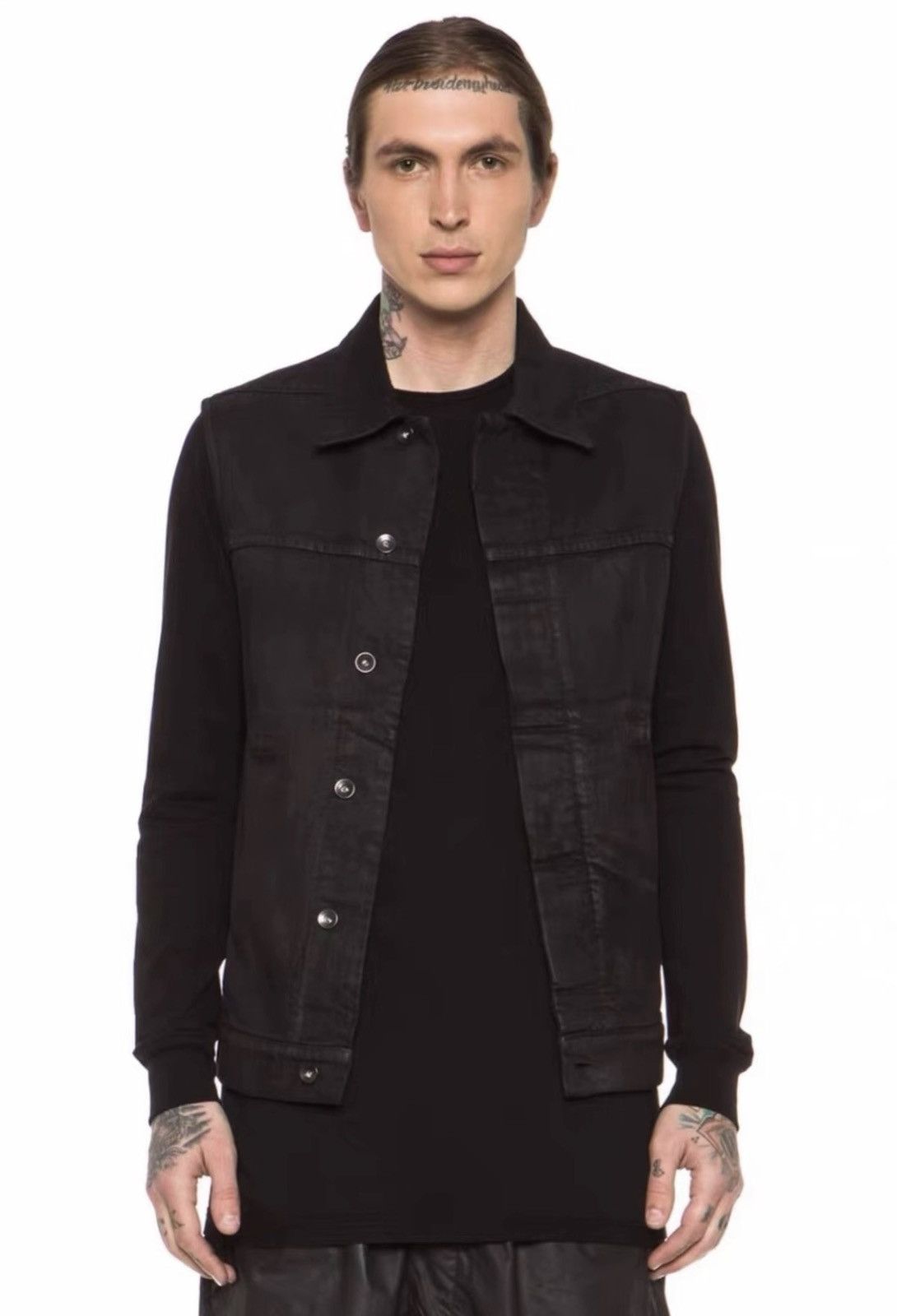 Rick Owens Rick Owens Waxed Denim Vest J42 Size US S / EU 44-46 / 1 - 6 Thumbnail