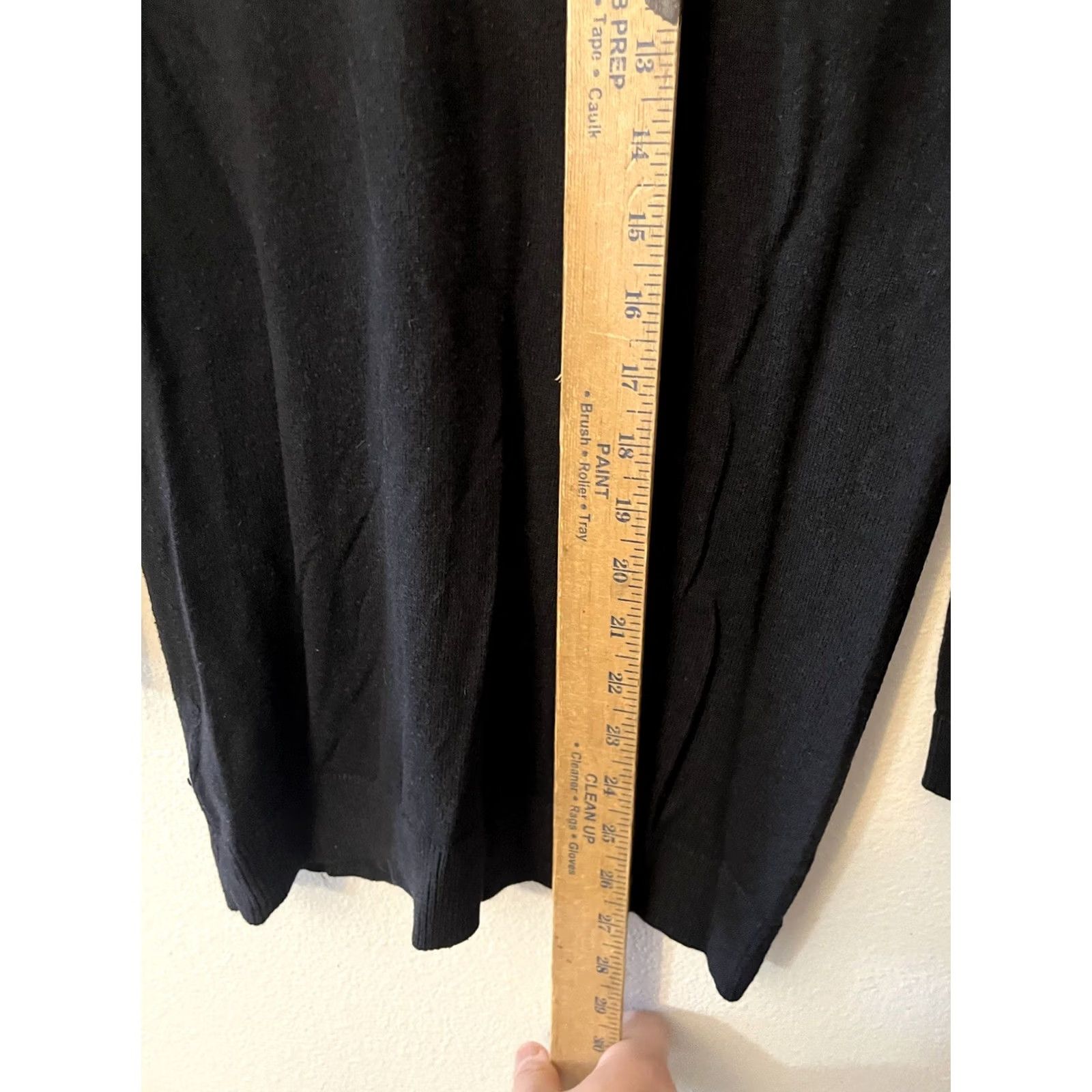 H&M H&M Divided Cardigan Sweater Womens XS Black Regular V-Neck Button Retro All Seasons Knit Cotton Blend Shirt Size XS / US 0-2 / IT 36-38 - 4 Thumbnail