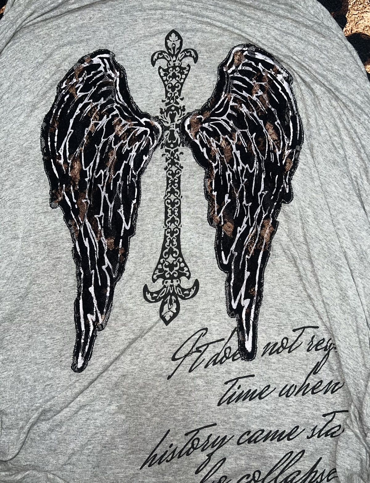 Japanese Brand Ghost of Harlem grey wing cardigan 🖤🧛🏻‍♀️ Size US XL / EU 56 / 4 - 5 Thumbnail