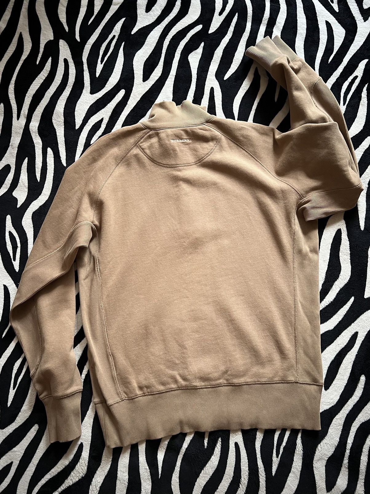 Burberry × Designer Burberry London 1/4 zip sweatshirt luxury vintage Size US M / EU 48-50 / 2 - 4 Thumbnail