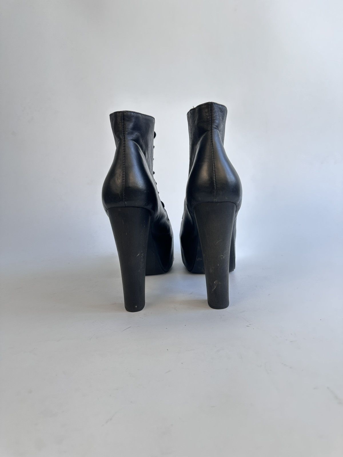 Jeffrey Campbell Jeffrey Campbell Lita Cap Platform Ankle Boots Leather 41 Size US 10 / IT 40 - 6 Thumbnail