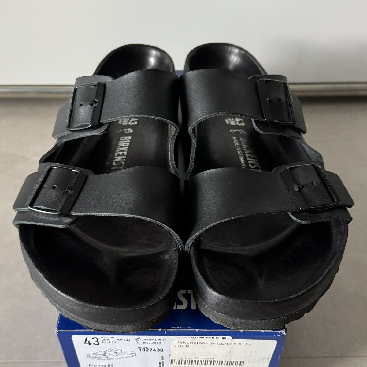 Birkenstock Birkenstock Arizona Exqusite Black EU43 Size US 10 / EU 43 - 2 Thumbnail