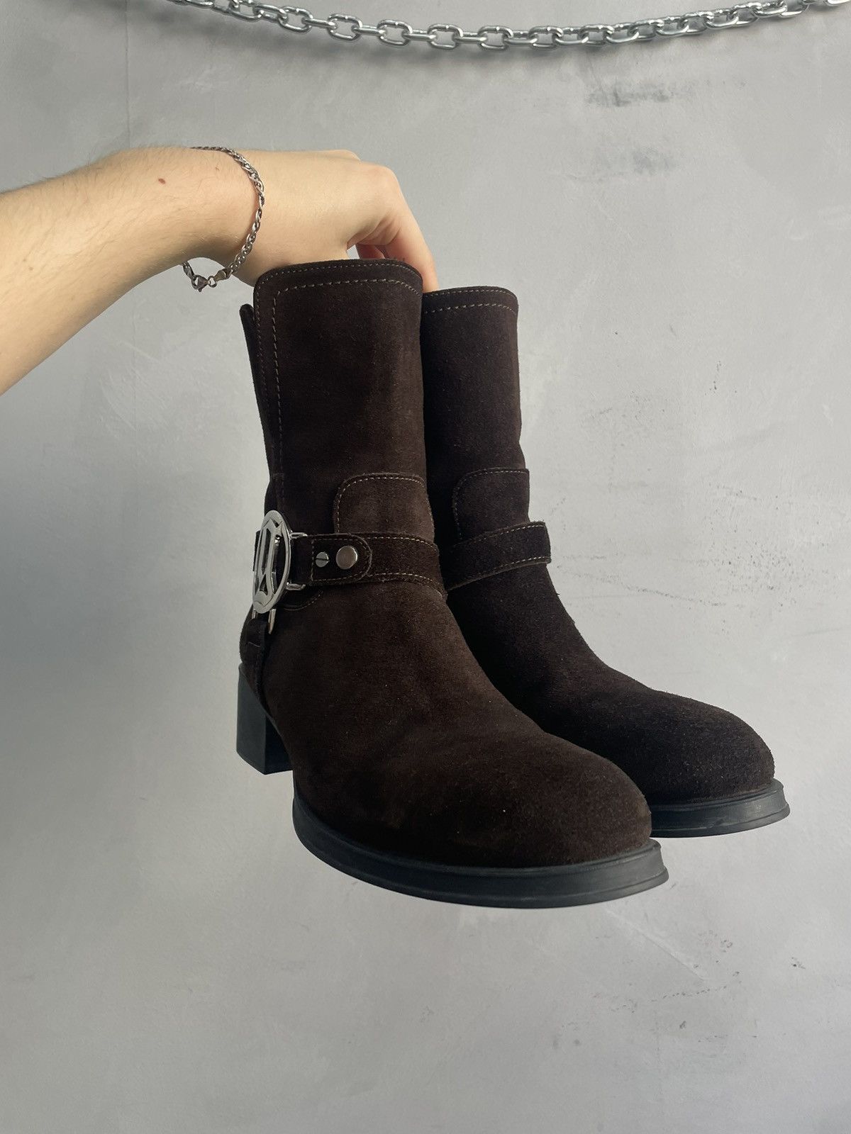 John Galliano John Galliano suede ankle archive boots avant garde Size US 8 / EU 41 - 3 Thumbnail
