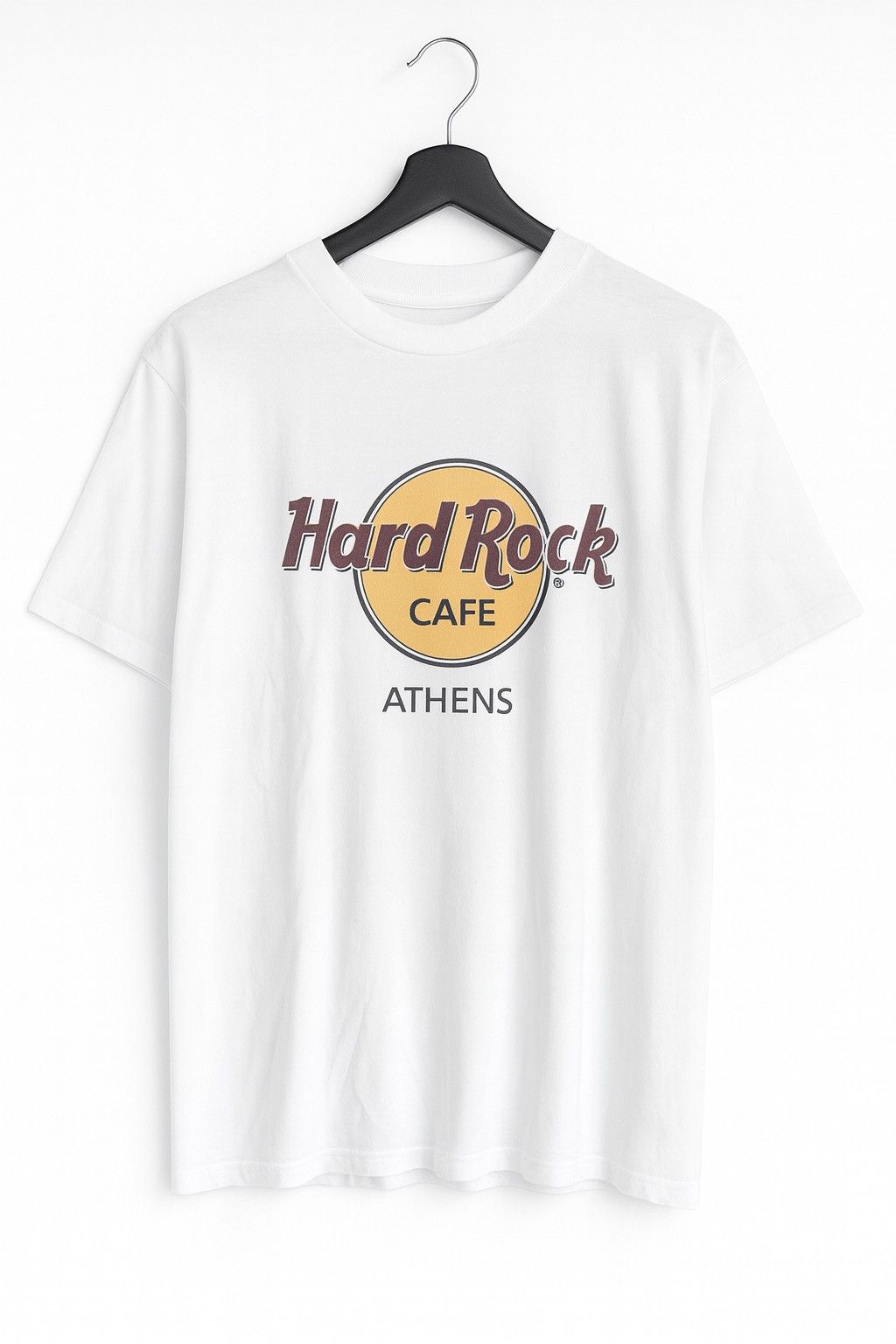Hard Rock Cafe Vintage Hard Rock Cafe Athens White T-Shirt 100% Cotton 90s Size US L / EU 52-54 / 3 - 1 Thumbnail