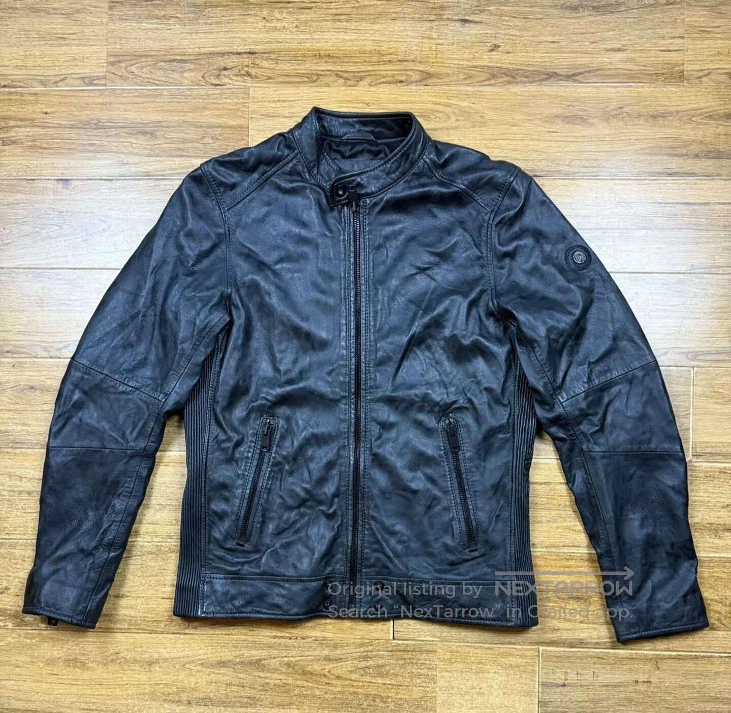 Diesel Diesel Men's Classic Black Leather Jacket. Size US L / EU 52-54 / 3 - 1 Thumbnail